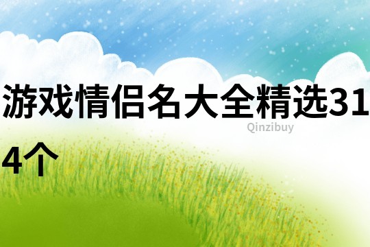 游戲情侶名大全精選314個