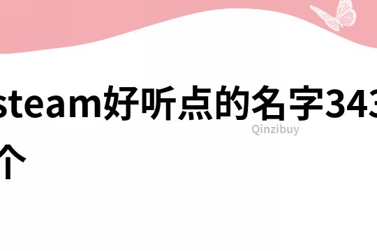 steam好聽點的名字343個