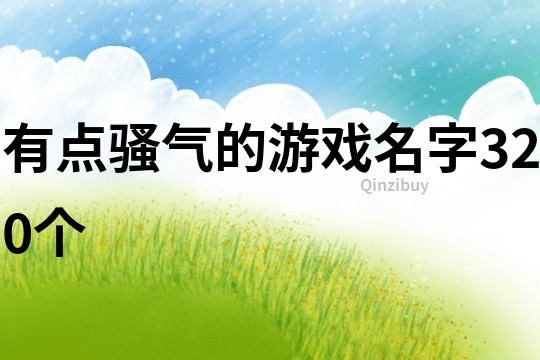 有點(diǎn)騷氣的游戲名字320個(gè)