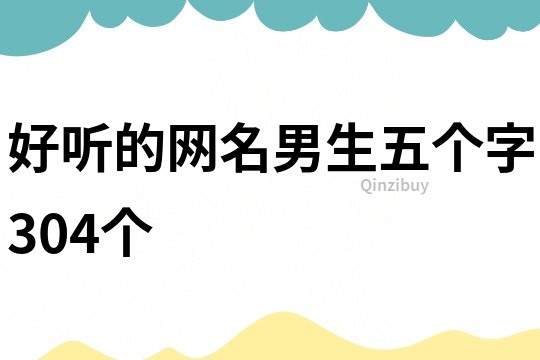 好聽(tīng)的網(wǎng)名男生五個(gè)字304個(gè)