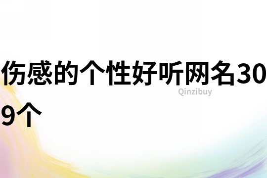 傷感的個性好聽網(wǎng)名309個