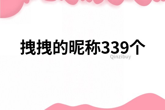 拽拽的昵稱339個
