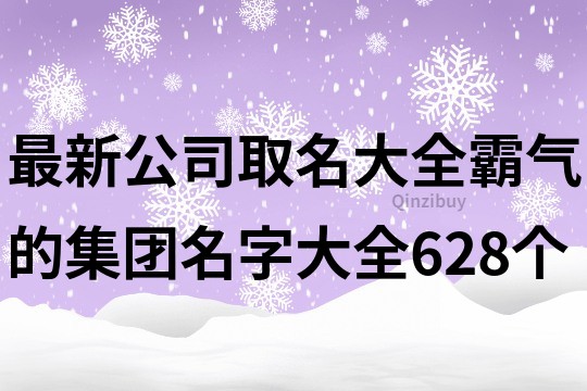最新公司取名大全,霸氣的集團名字大全628個