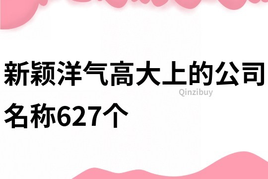 新穎洋氣高大上的公司名稱(chēng)627個(gè)