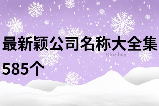 最新穎公司名稱大全集585個