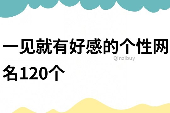 一見就有好感的個(gè)性網(wǎng)名120個(gè)