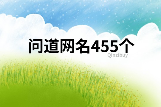 問道網(wǎng)名455個(gè)
