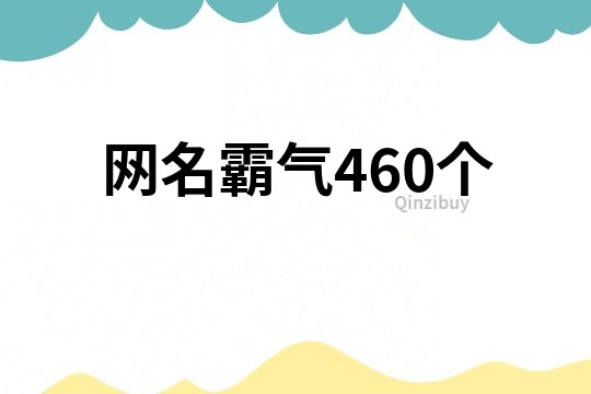 網名霸氣460個