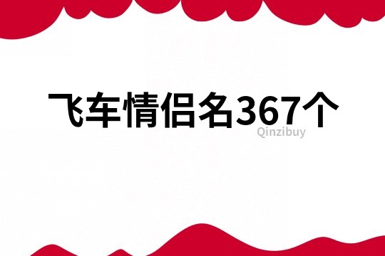 飛車情侶名367個