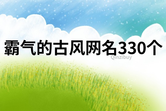 霸氣的古風(fēng)網(wǎng)名330個