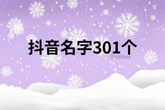 抖音名字301個