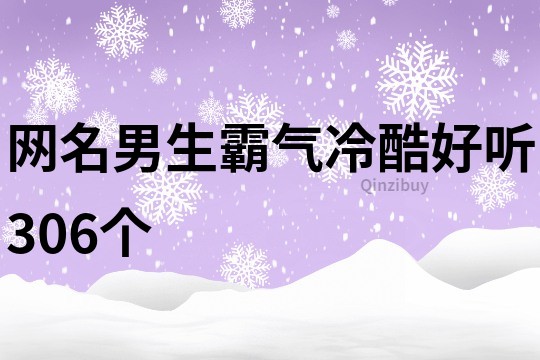 網名男生霸氣冷酷好聽306個
