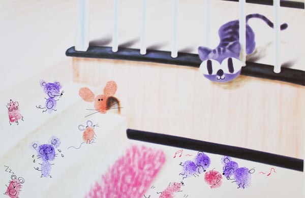 幼兒園大班美術(shù)教案:鼴鼠家族