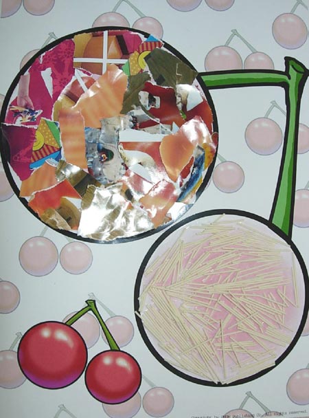 幼兒園大班美術教案：用面條作畫