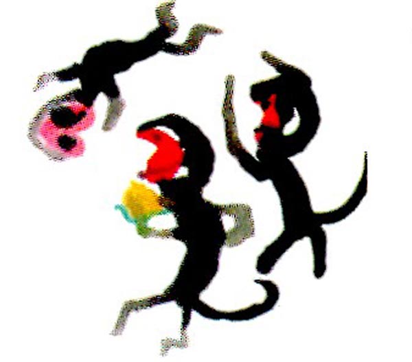 幼兒園大班中國畫教案:猴趣