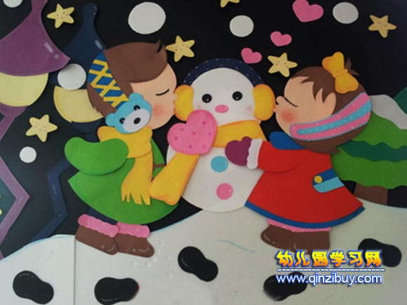 可愛的雪人│幼兒園冬天環境布置