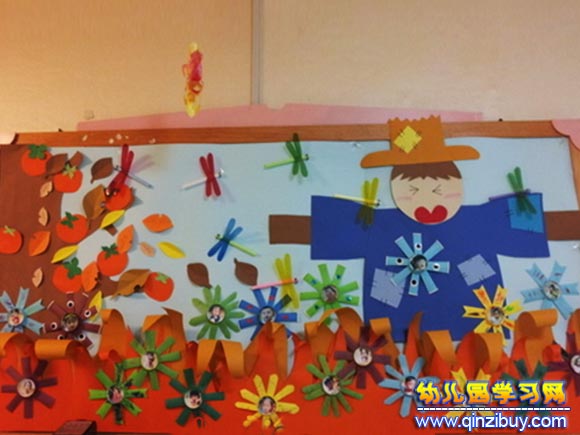 幼兒園墻面布置圖片：豐收的秋天