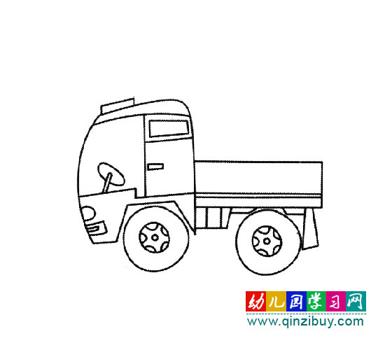 一輛卡車（交通工具簡筆畫）