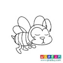 飛舞的小蜜蜂_幼兒簡筆畫1