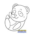 頑皮的熊貓（幼兒簡筆畫）