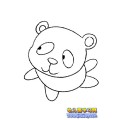 頑皮的熊貓4（幼兒簡筆畫）