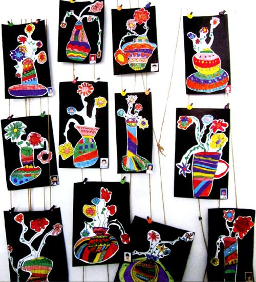 幼兒園中班美術(shù)活動(dòng)設(shè)計(jì):百變的花瓶