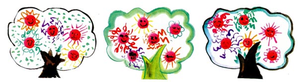 幼兒園中班中國畫教案設(shè)計:太陽樹
